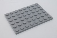 Lego 1X Platte 6X8 Plate 3036 Hellgrau Light Bluish Gray