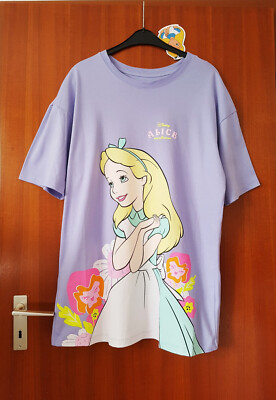 Primark Disney Alice M EUR 40-42 L EUR 42-44 Nachthemd Sleepshirt Longshirt NEU