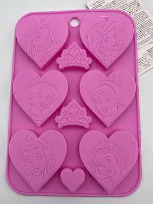 *New* Disney Daiso Silicone Cake Candy Clay Chocolate Soap Mold Mickey Princess