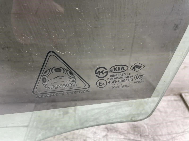 2014 KIA FORTE EX СЕДАН ПЕРЕДНЯЯ ЛЕВАЯ ВОДИТЕЛЬСКАЯ ДВЕРЬ СТЕКЛО ОКНА OEM + - Изображение 3 из 4