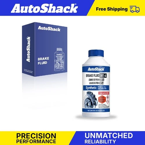 AutoShack Synthetic Brake Fluid 12 oz 355 mL DOT 3 DOT 4