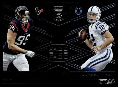 2017 Donruss Elite Face to Face J.J. Watt / Andrew Luck 027/299 #6