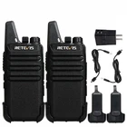 2 Pack Retevis RT22 Walkie Talkies Two Way Radios Rechargeable for Church/School