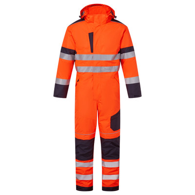 System Hi Vis Eco isolierter Overall gelb/marine