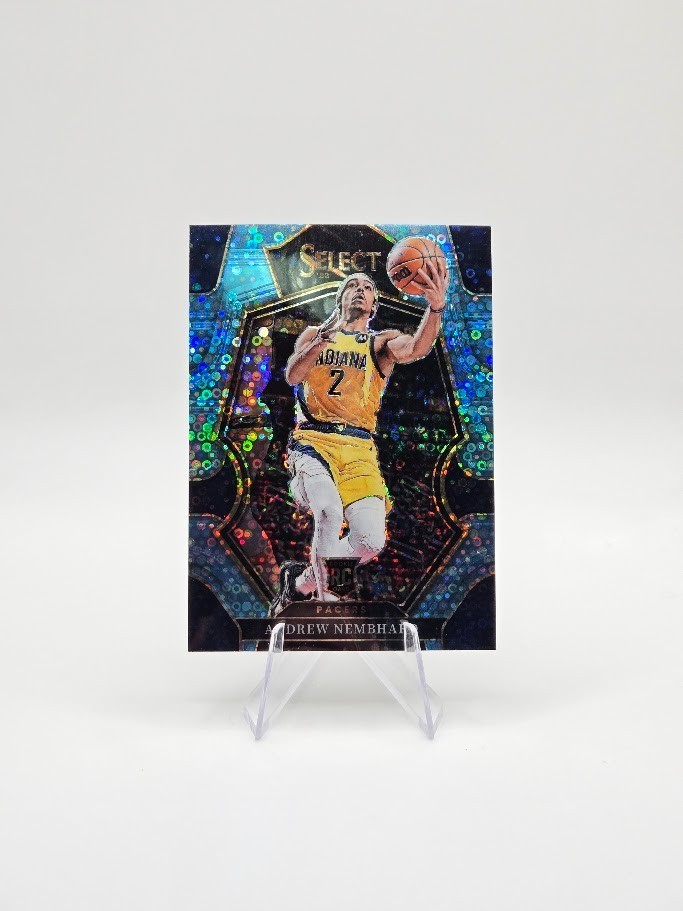 Andrew Nembhard 2022-23 Panini Select RC Premier Light Blue Disco SP /99 #186