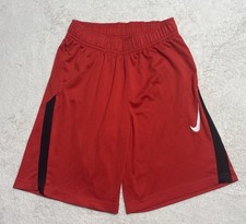 Nike Boys Dri-Fit Training Shorts Size Medium Red CJ9272-657