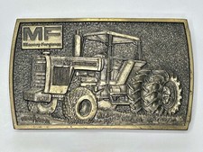Vintage 1978 Massey Ferguson 2805 Tractor Brass Belt Great American Buckle Co.