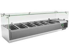 Empire Refrigerated Counter Top Servery Prep Unit 5 x 1/3 & 1 x 1/2 GN