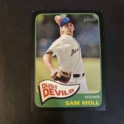 2014 Topps Heritage Minor League Edition - Sam Moll #184 Black /105 (RC)