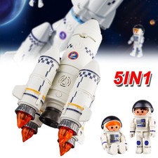 Large Kids Space Playset Toys Set Rocket Ship Toys Astronaut Venture Space Set