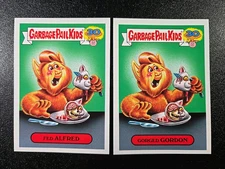 Alf Spoof Eating Cats Garbage Pail Kids 2 Card Set