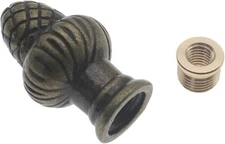 1 Pcs Lamp Finial Cap Knob Solid Lamp Shade Decoration Retro Lamp Finial Bronze