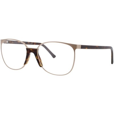 Andy Wolf Unisex Eyeglasses Brown Metal/Acetate Rectangular Frame THURSBY C
