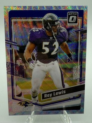 2023 Panini Donruss Optic - Ray Lewis #17 Silver Wave Prizm /300