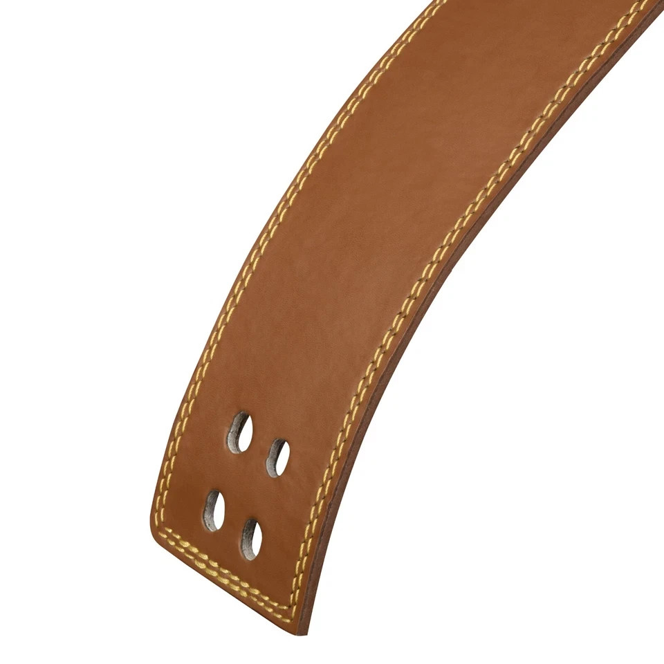 Weight Lifting Belt by FISTRAGE ,Thick 4" Leather Gym Belt Training Lever Buckle