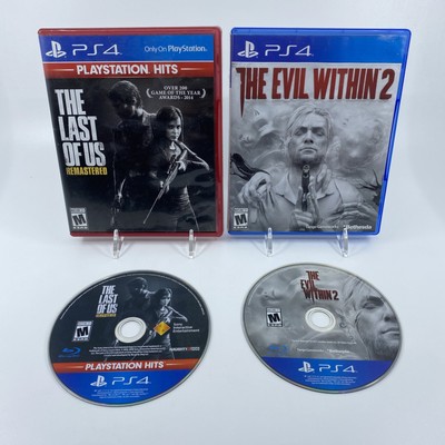 PS4 Horror Games - The Evil Within 2 & The Last of Us Remastered- No Manuals