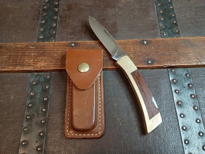 VINTAGE 1970s GERBER FOLDING SPORTSMAN II Knife With Original Rare Sheath 