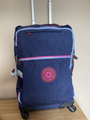 Kipling DARCEY S Small Cabin Size Wheeled Duffle Koffer Rainbow Blue Neu
