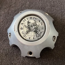 American Outlaw Custom Wheel Silver Center Cap BC-865