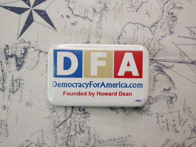 2004 Howard Dean Democracy For America DFA 2.5'' Pinback Button Politics