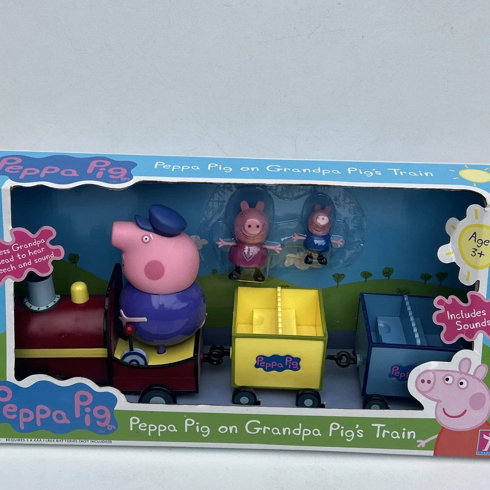 Peppa Pig on Grandpa's Train Vehicle Toy Playset New Gift Kids Children Figures - image 3 of 4