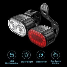 AKKU Fahrradbeleuchtung Frontlicht &Rücklicht Fahrradlampe