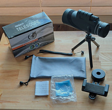80x100 Monocular 80x 100mm Fully Coated Prism Compact Tripod/Camera Phone Mount