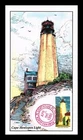 US COVER SANDY HOOK NEW JERSEY LIGHTHOUSE FDC HAND CANCEL COLLINS HAND PAINTED