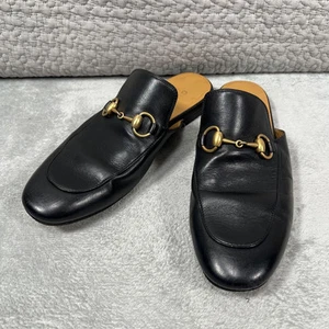 Mocassins homme 6.0US Gucci Horsebit à enfiler cuir noir 5 426219