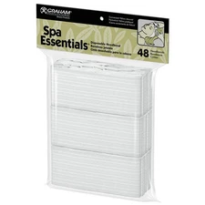 48 Pack Disposable Headbands for Beauty and Spa Use White Graham Professional