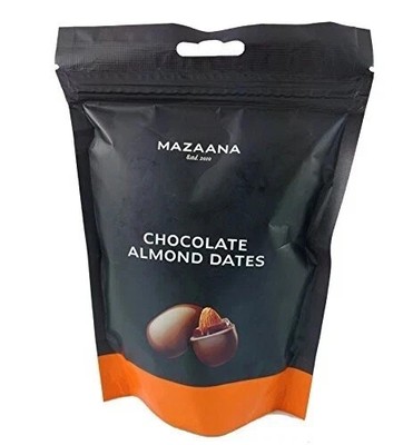 Mazaana Chocolate Almond Dates, 80g Free Shipping World Wide