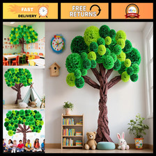 3D Classroom Tree Bulletin Board Set - DIY Cardboard Decor with Pom Poms, Educat
