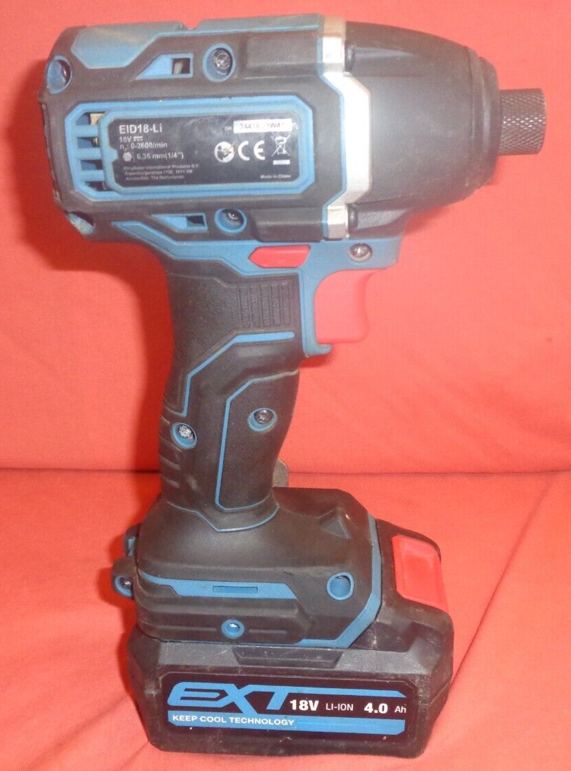 Erbauer EID18Li 18V Liion Brushless Cordless Impact Driver + 4AH Battery eBay
