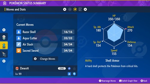 6IV Shiny Samurott Shiny Oshawott or EGG! BATTLE READY POKEMON SCARLET VIOLET - Picture 11 of 13