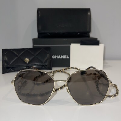 CHANEL SUNGLASSES 4275Q C395/3 Chain Brown Gradient