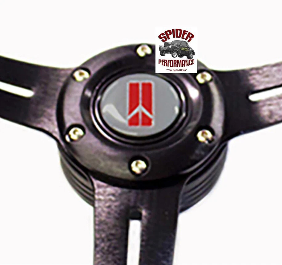 Oldsmobile 1969-1989 volante de cuero 13 3/4" Drifter Foto 3 de 4