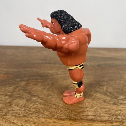 Vtg WWF Hasbro Figure Superfly Jimmy Snuka 1991 90s Toy Series 2 Wrestling WWE - Picture 4 of 11