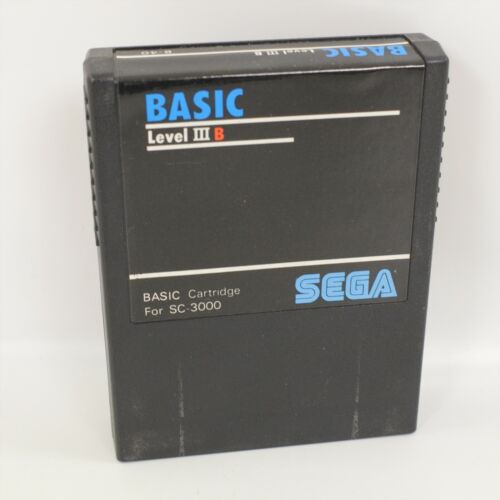 SC-3000 BASIC Level III B Sega Basic B-40 Cartridge Only Sega 2522 scc |  eBay
