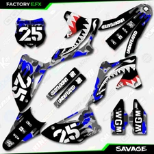 Gray & Blue Savage Camo Graphics Kit fits 13-16 Kawasaki KXF250 KXF 250 Decal