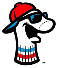 Burlington Sock Puppets Logo MiLB sticker window laptop bumper decal