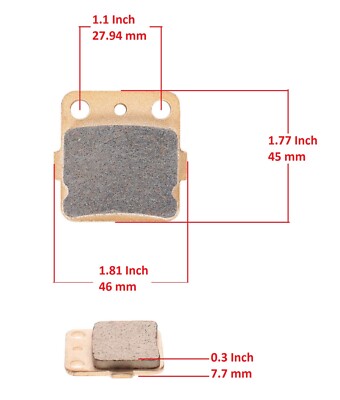 NEW BONDED FRONT PADS &amp; REAR BRAKE SHOES FOR YAMAHA Grizzly 600
