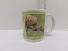 Leanin’ Tree Dog Meets Deer Friendship Mug 12 Oz