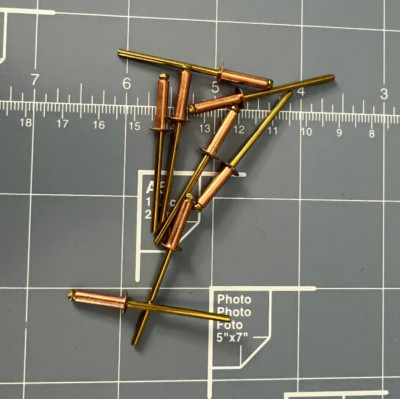 Copper/Brass '46' Blind Rivets 1/8'' x 3/8'' Qty 100 POP Style