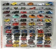 1/64 Die Cast Display Case compatible with Hot Wheels 84 Car Undivided shelf