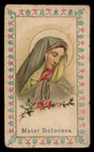 MATER DOLOROSA - OUR LADY OF SORROWS Old HOLY CARD small size