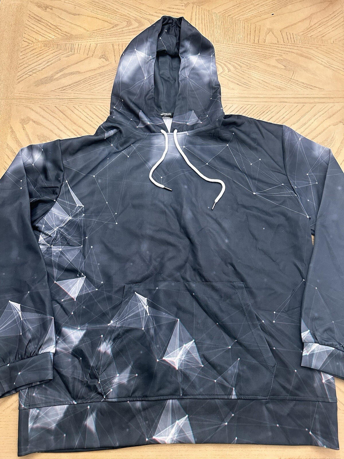 Hoodie Geometric Galaxy All Over Print Pullover Size large-image