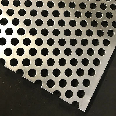 Aluminium Lochblech RV 10-15, Länge 1000mm, Individuelle Zuschnitte auf Maß, Neu - Bild 1 von 3