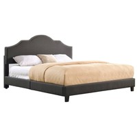 Abbyson Living Portia Upholstered Queen Bed In Charcoal on sale Abbyson Living Portia Upholstered Queen Bed In Charcoal on sale