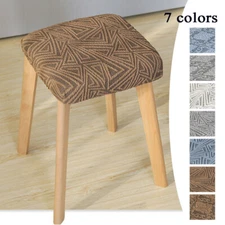 Removable Square Chair Seat Slipcover Bar Stool Stretch Cushion Cover Protector⇓