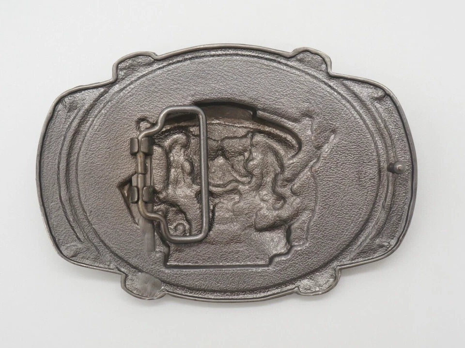 Hebilla de cinturón Deadwood Wild Bill Hickok | Hebilla vintage de plata occidental americana Foto 2 de 2